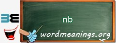 WordMeaning blackboard for nb